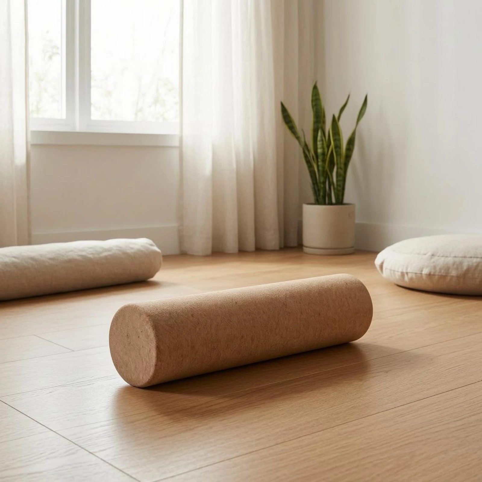 Cork Mind-Body Roller Textured Cylindrical Cork Roller Fitness Gear Even Solid - view 6
