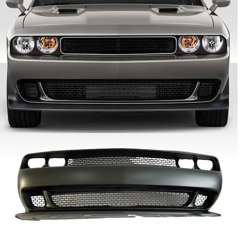 Car Body Kit Front Bumper Cover with Grille Car Bumpers for dodg Challenger