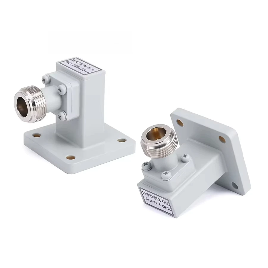 ROLK WR-75 to N Female Right Angle Waveguide to Coax Adapters with FBP120 Flange 9.84-15GHz Telecom Parts