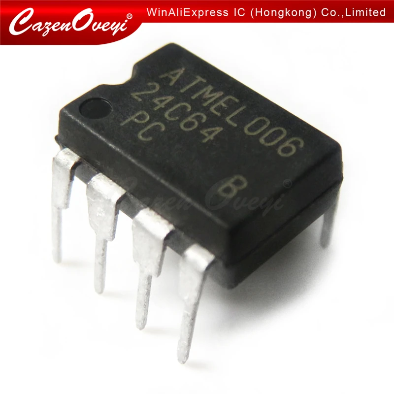 10pcs/lot New AT24C64N AT24C64A 24C64 24C64AN AT24C64 DIP-8 EEPROM memory IC In Stock