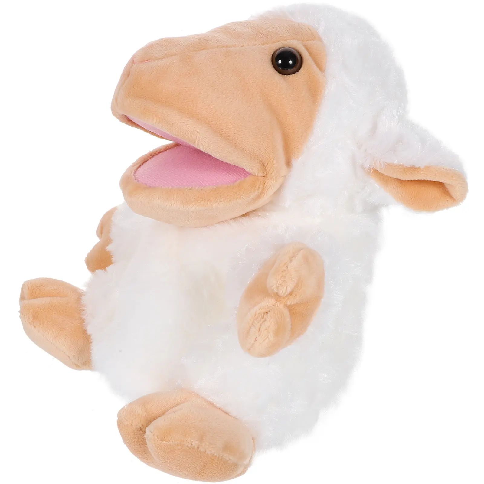 

Sheep Hand Puppet Soft PP Cotton Parent Child Interactive Storytelling Animal Puppet for Kids Cute Sheep