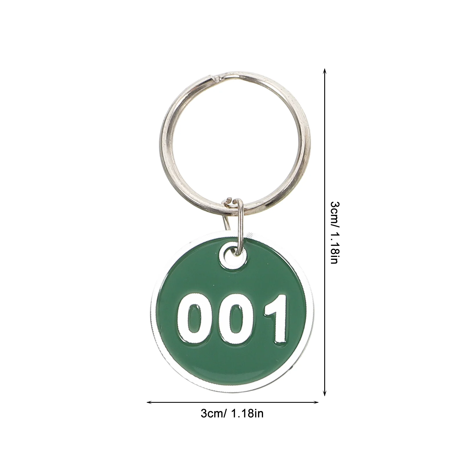 50pcs Metal Number Plates Aluminum Key Luggage ID Tags Labels for Keys Storage Tags Hotels Landlords