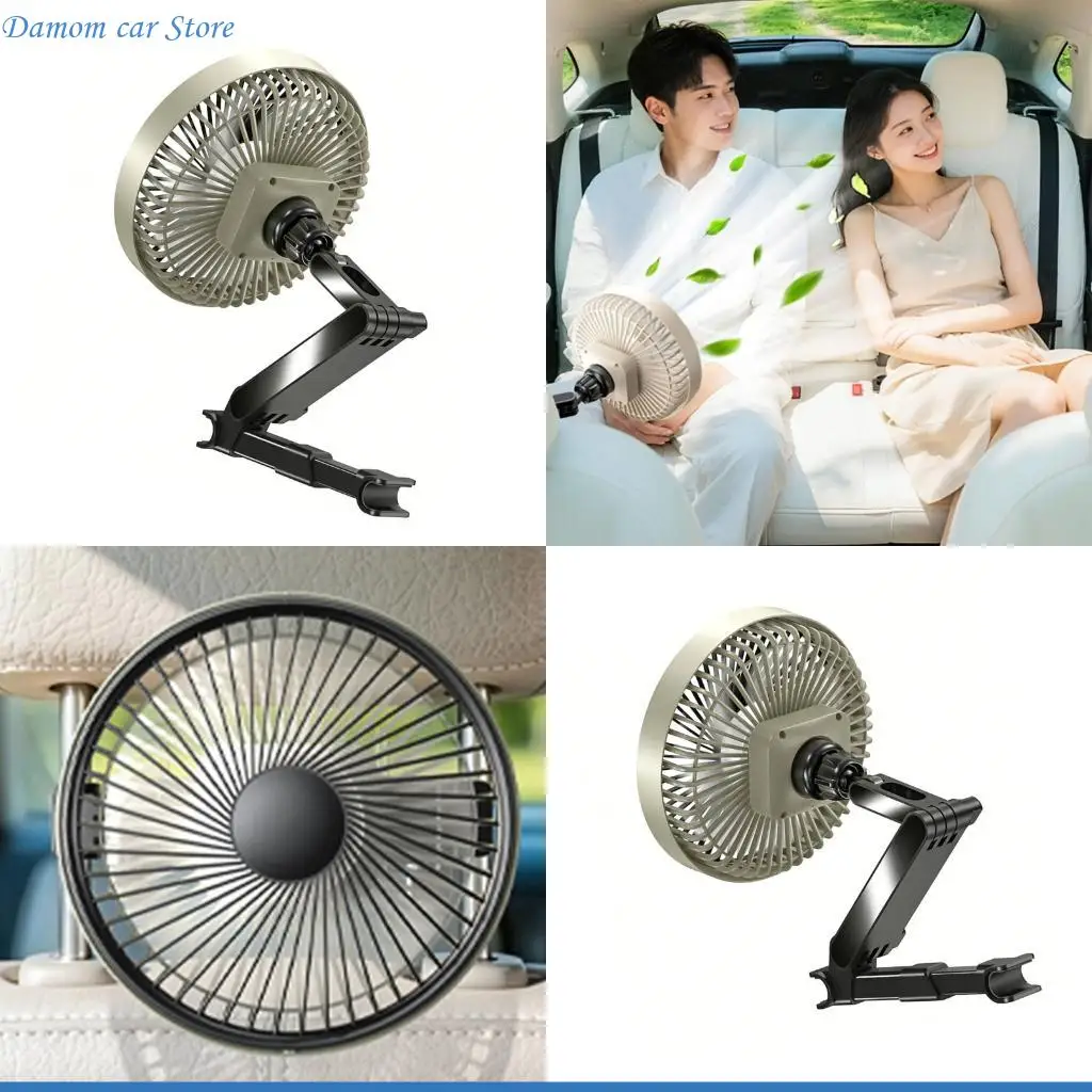 A2UC Useful 12V 24V Attached Fan 3 Air Flows Suitable For Driver And driver Relaxation