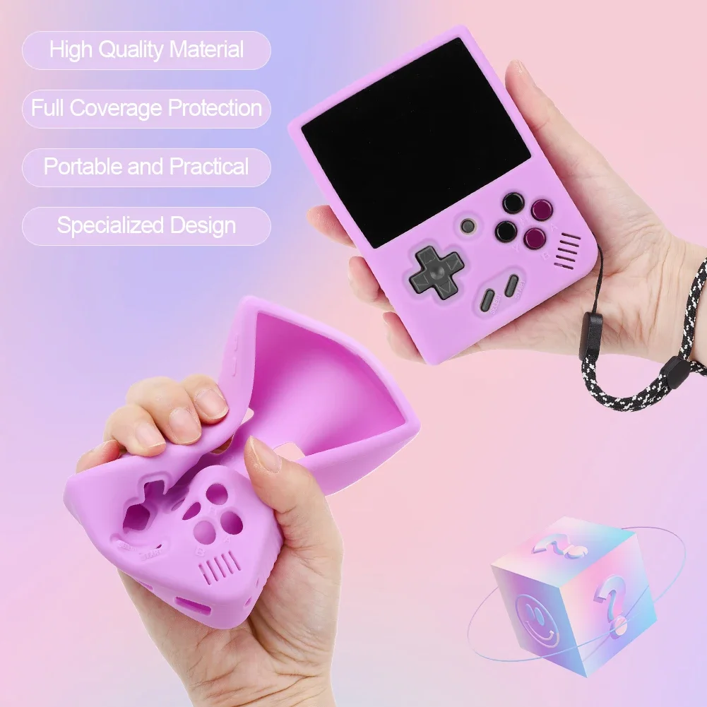 Soft Silicone Protective Case for MIYOO MINI Plus Anti Scratch Anti Slip Skin Durable Flexible Handheld Console Accessories