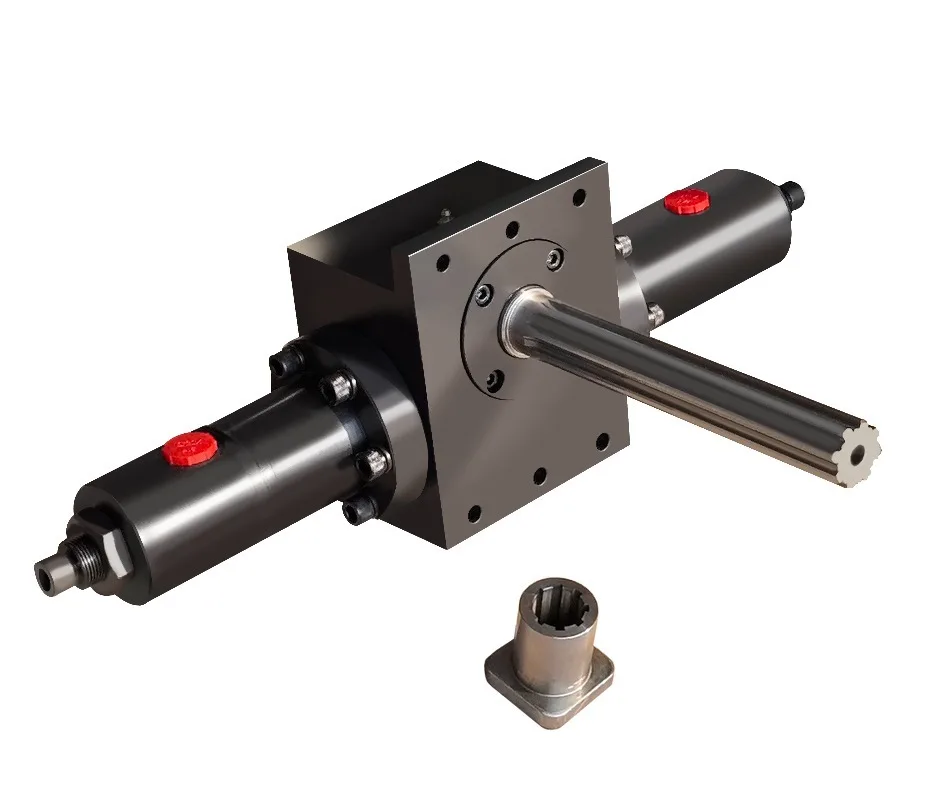 

Custom High Torque Rotary Hydraulic Cylinder Rack and pinion swing hydraulic piston cylinder with installed hydraulic actuator