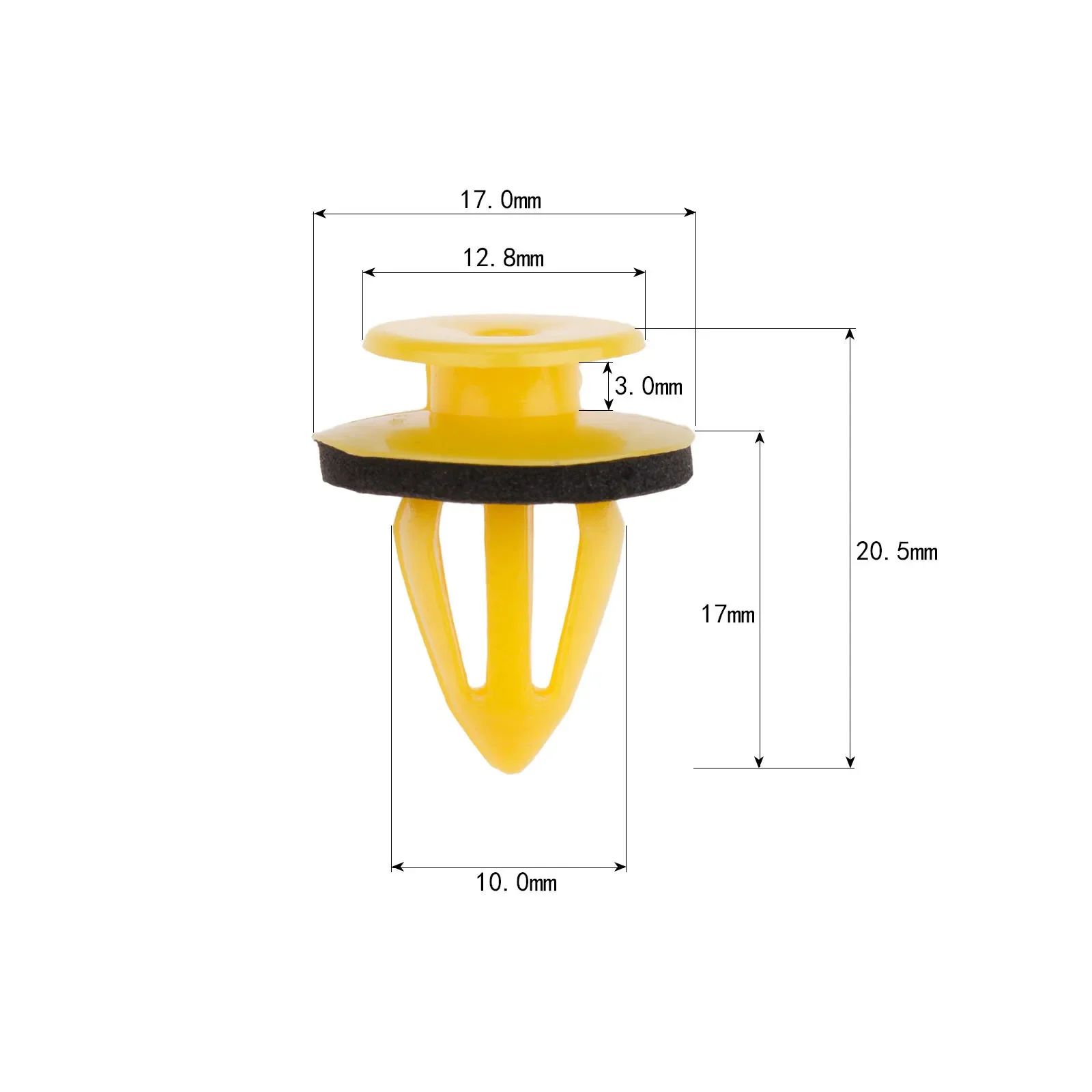 20x 10mm Car Door Trim Panel Fastener Clip Plastic for BYD Song Atto F0 Yuan Plus Dolphin Tang Han Ev Tang Dm Qin PLUS Song