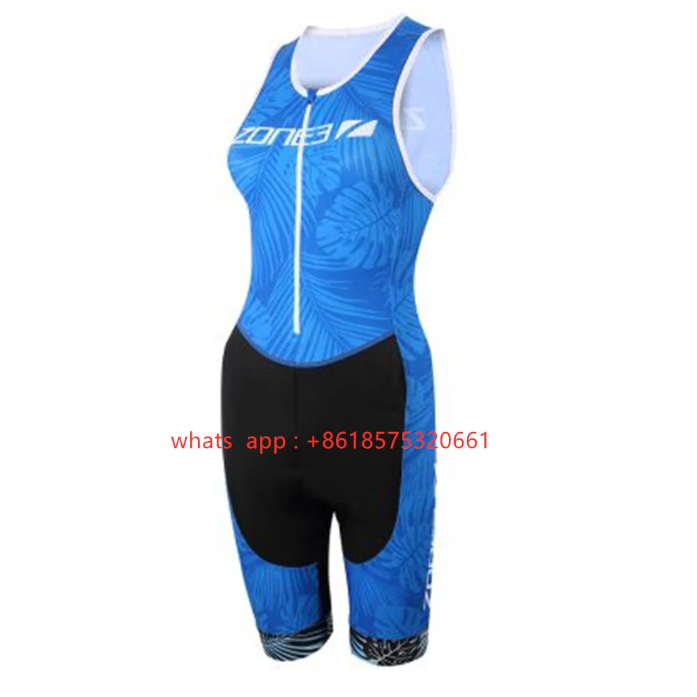 

Zone3 New Women Cycling Jumpsuit Summer Sleeveless Bike Mtb Breathable Skinsuit Running Swimsuit Custom Roupas Femininas 2024