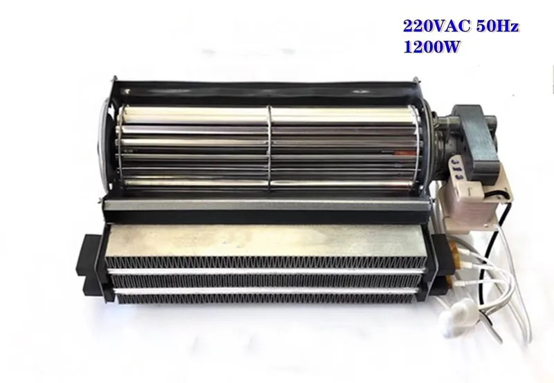 Termowentylator wentylator o przepływie krzyżowym 220V z Element grzewczy PTC do podgrzewacza dmuchawy 1200W/1800W