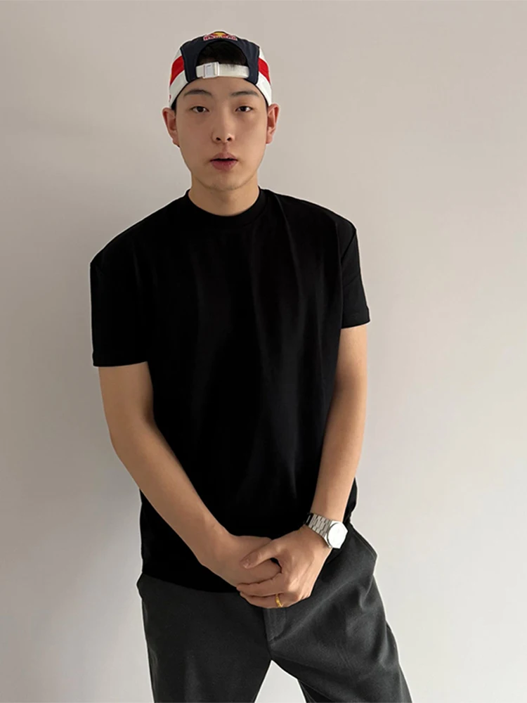 Camiseta Bla Cool Sensation ort Sve para hombre, camiseta de verano con cuello pequeño y ajuste en los hombros, camiseta elástica de algodón y Lycra para hombre