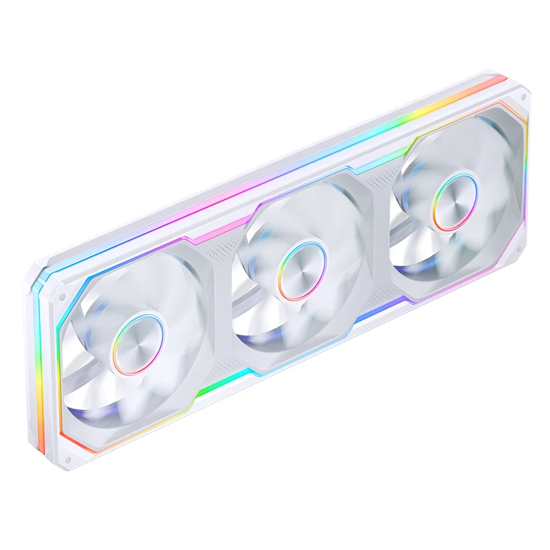 JONSBO XA-360/240 Blade of Light and Shadow Computer Case Fan ARGB Light Effect 12cm Building Block One-piece Cooling Fan White