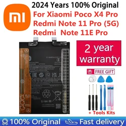 2024 Years 100% Original BN5E Battery For Xiaomi POCO X4 PRO / Redmi Note 11 Pro / 11E Pro 5G High Quality Phone Battery 5000mAh