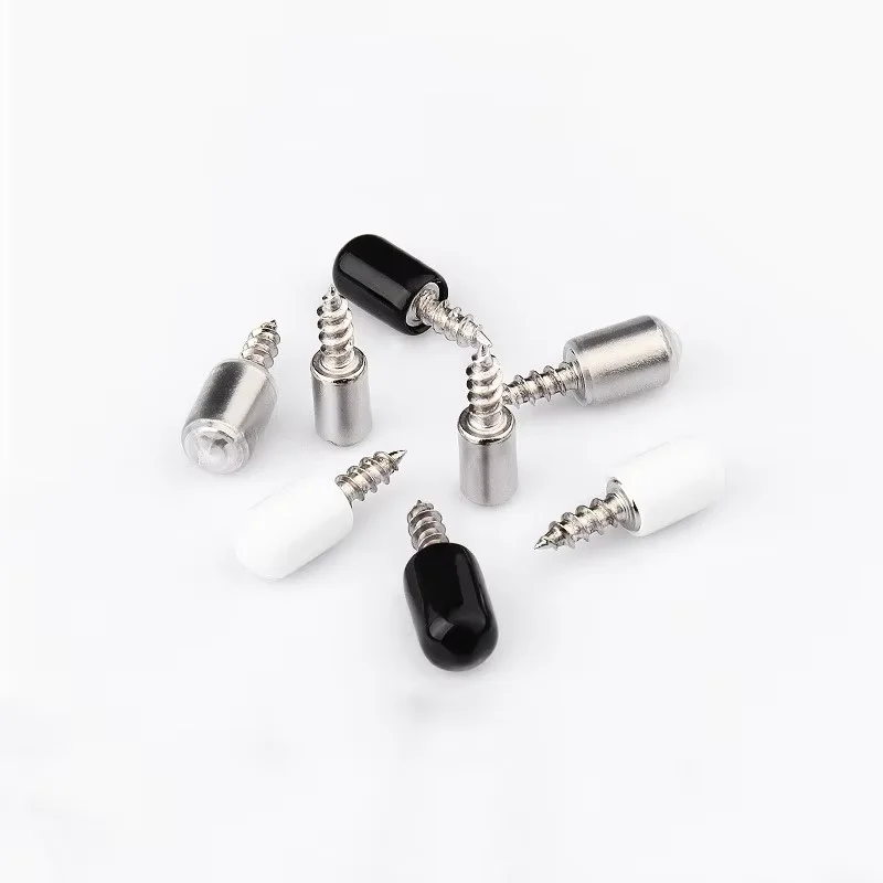 12PCS Self-tapping Screws with Rubber Sleeve Laminate Support Wardrobe Cabinet Shelf Bracket Support Furniture Connecting