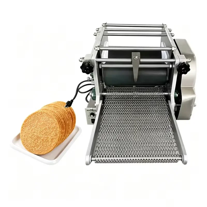 Automatic tortilla making machine, dumpling skin cutter machine, electric pancake machine, scone pancake making machine