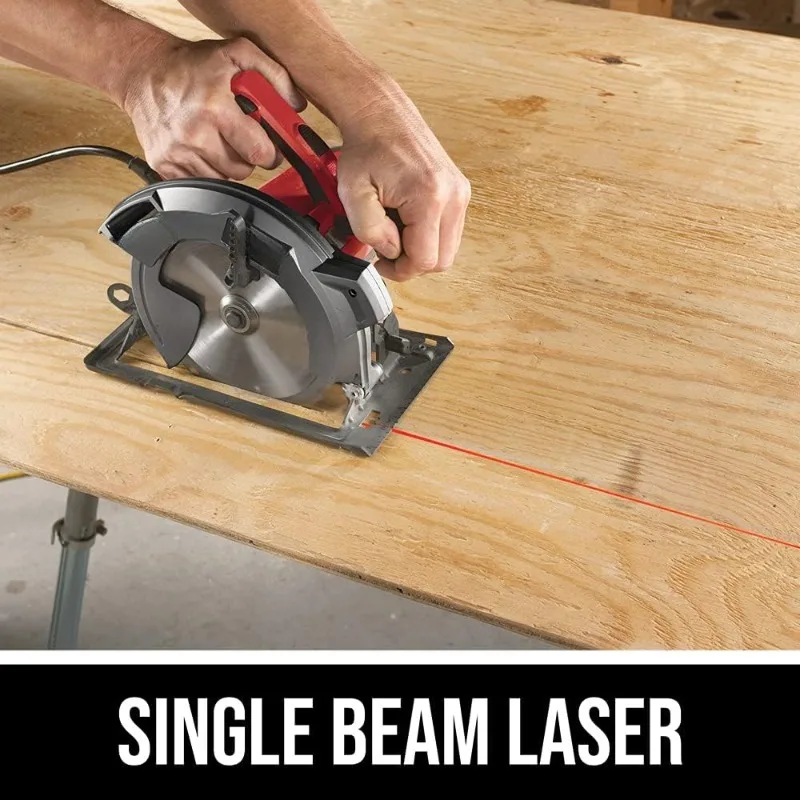 15 Amp 7-1/4 Inch Circular Saw with Single Beam Laser Guide