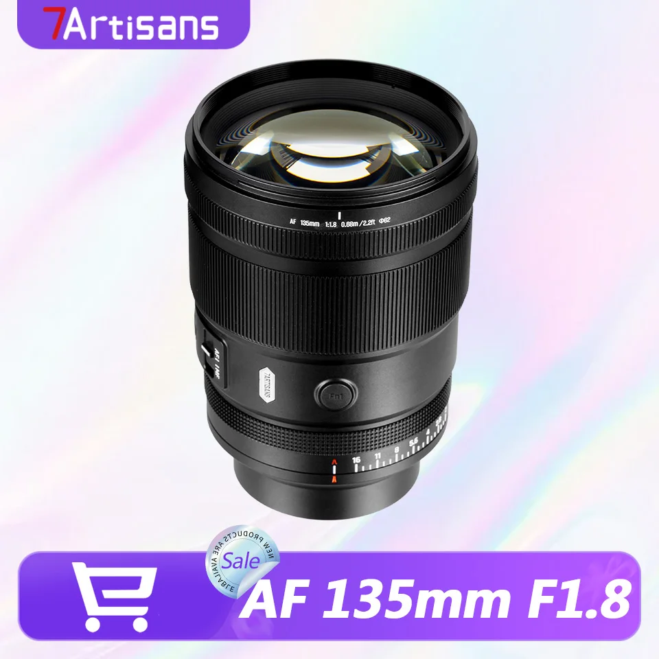 

7artisans Full Frame AF 135mm F1.8 Autofocus Mirrorless Camera Lens with Large Aperture for Portrait Photography FE Z L-mount