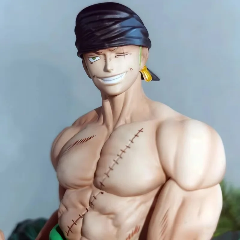 One Piece Jinshan Hill Zoro Garage Kit Modell Sammler-Actionfigur Anime Tischdekoration Geschenk für Fans und Sammler