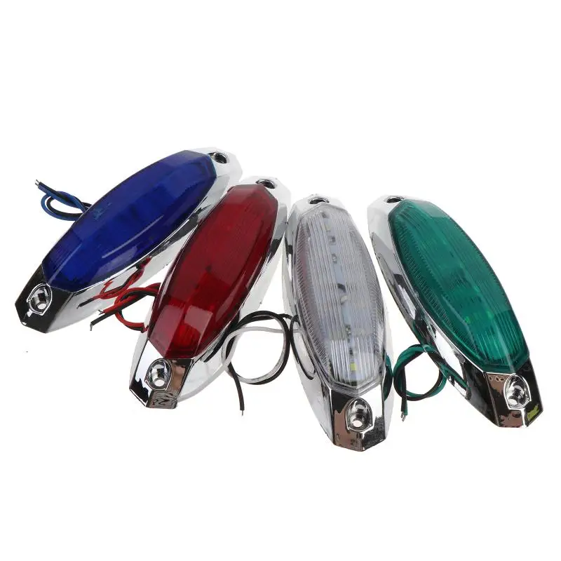 1Pcs Multi Color Waterproof LED Marine Lights With Chrome Housing For Small Boats Yachts Sailing Fishing