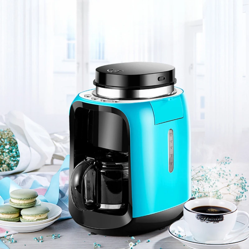 Fully Automatic Grinding Coffee Machine American Drip Coffee Machine for Home and Office Can Use Coffee Beans and Powder