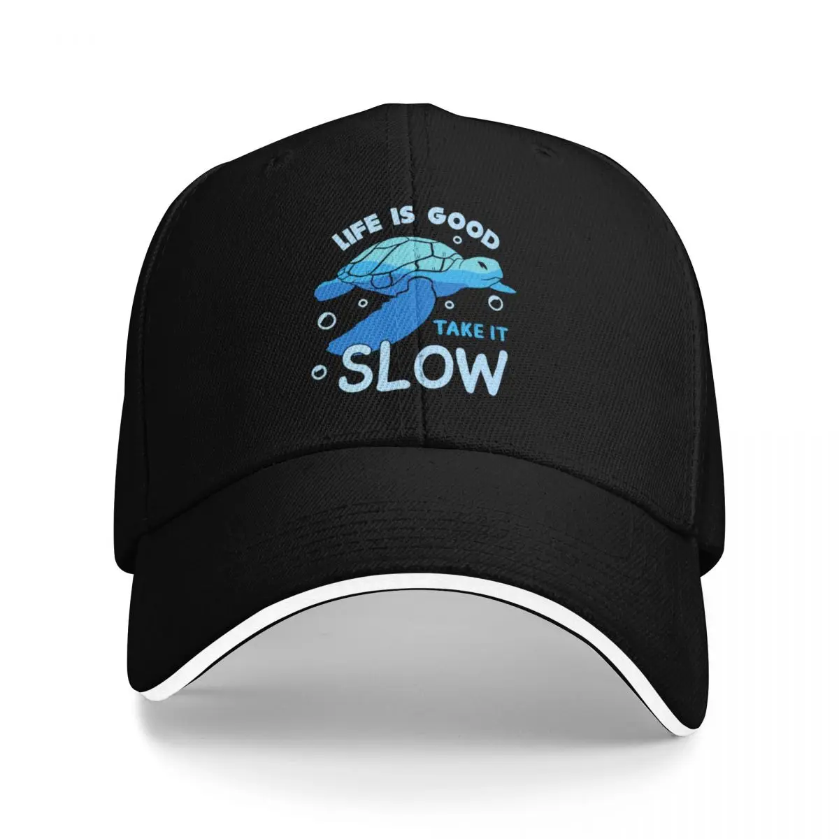 

Turtle Shirts Life Is Good Take It Slow Baseball Cap Anime sun hat Luxury man cap Beach Women Beach Fashion Men's