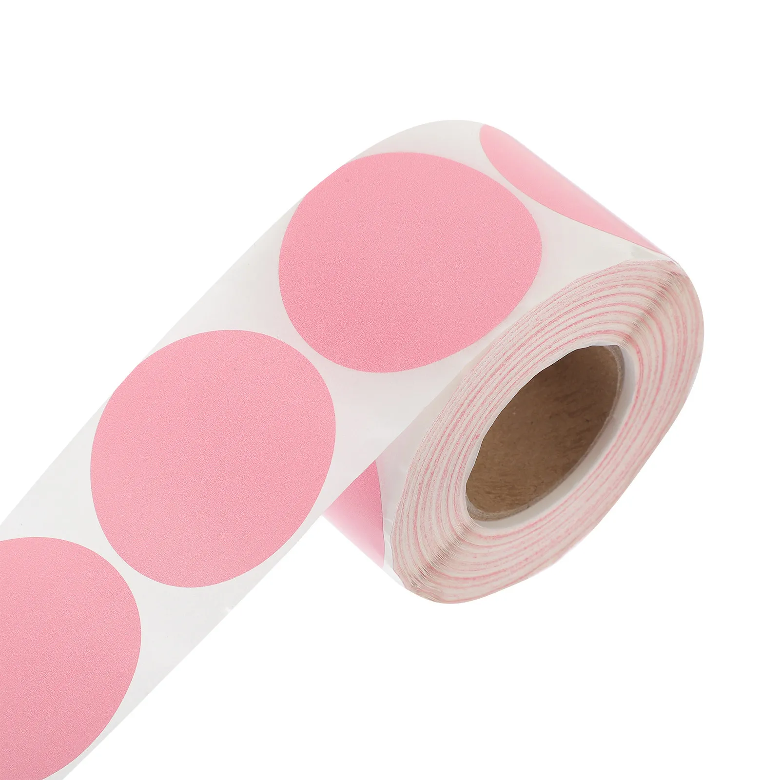 

1 Roll Self Adhesive Thermal Labels Round Blank Stickers for Labeling Organizing Paperwork Color Coding School