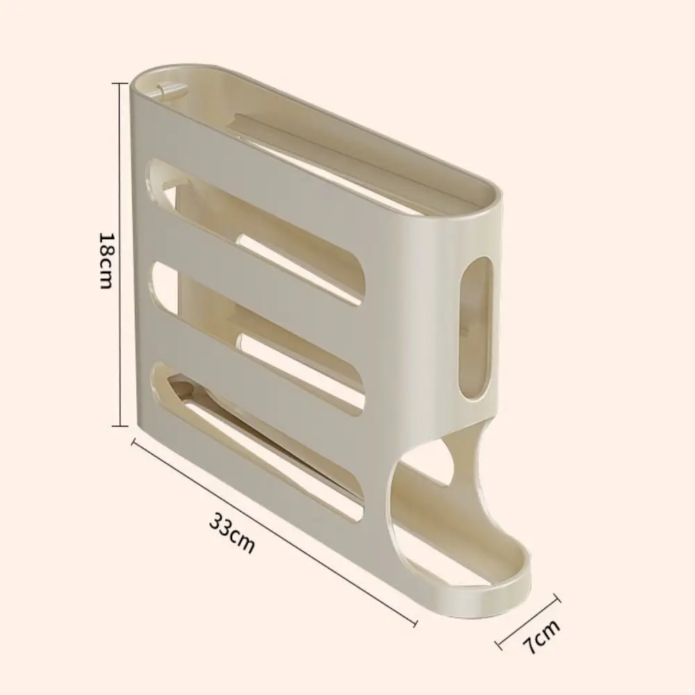 4 Layers Automatic Scrolling Egg Rack Holder Household Automatic Scrolling Egg Storage Box Large-capacity Egg Dispenser