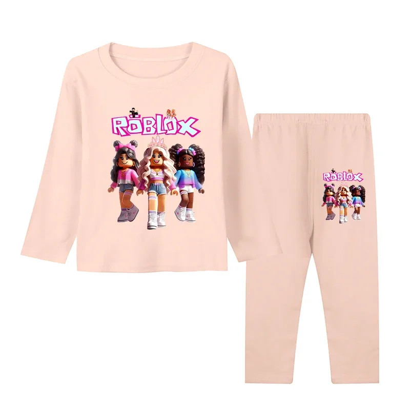 Roblox جديد الخريف الشتاء مجموعة ملابس الأطفال ملابس خاصة الطفل السراويل طويلة الأكمام ملابس بيجامات للأطفال مجموعة طفل الفتيان منامة #6
