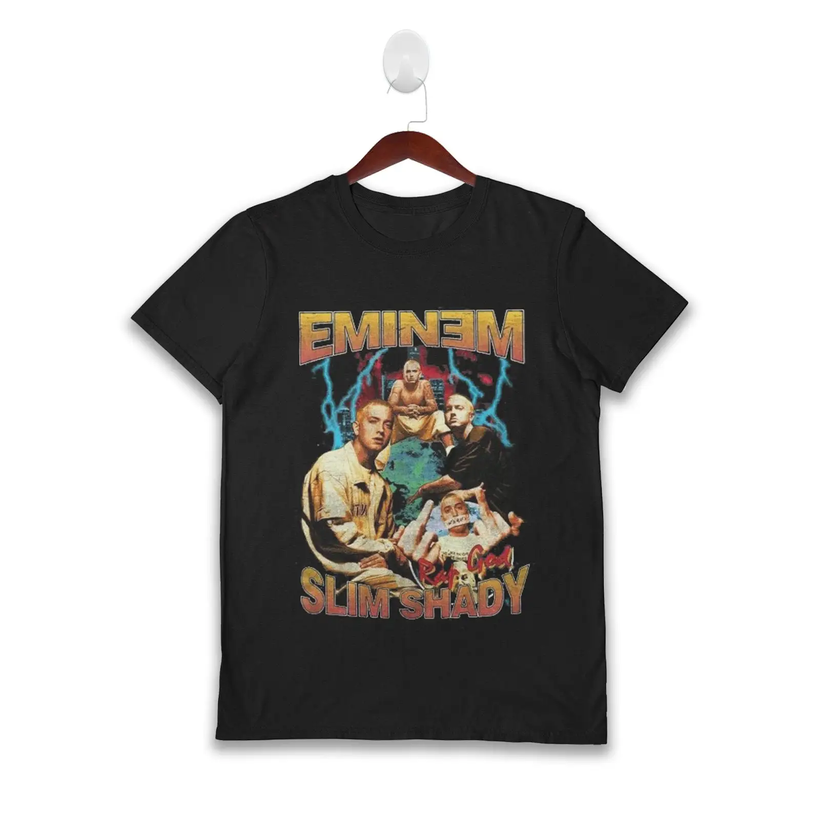 Eminem Slim Shady Rap God Lightning Vintage T Shirt