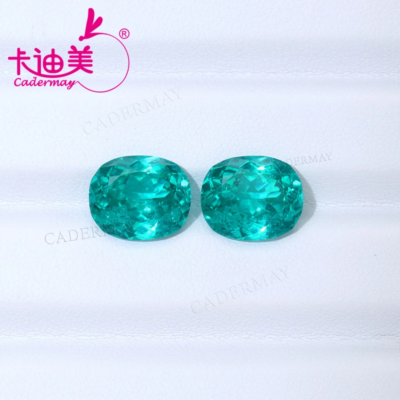 

Neon Blue Paraiba Color Lab Grown Yttrium Aluminum Garnet Gemstone With Inclusions Oval Cut YAG AGL For Fine Jewelry Making