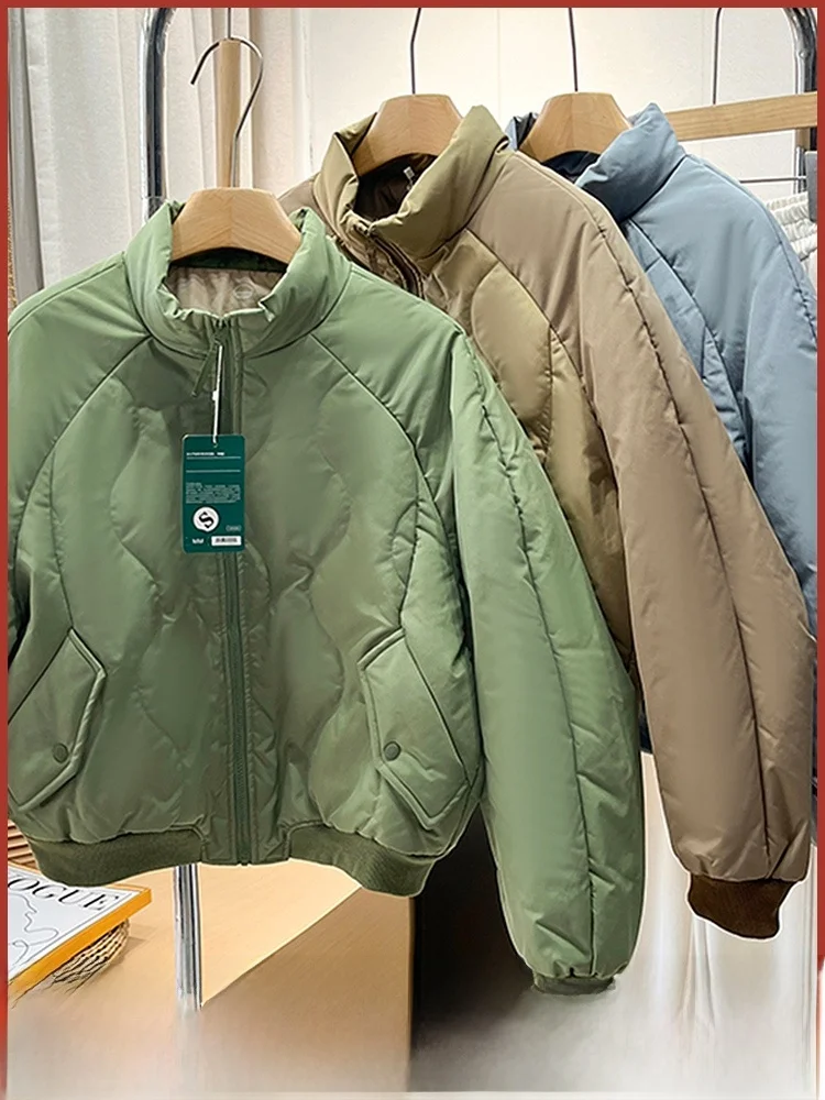 

Женское пуховое куртка в американском стиле в стиле ретро, легкое хлопковое пальто пилота, верхняя одежда, новая осенне-зимняя теплая модная одежда