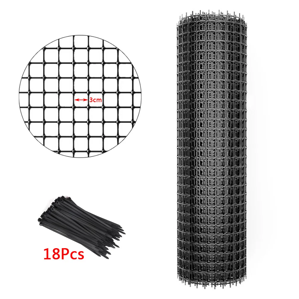 Imagem -03 - Pvc Jardim Cerca Net Netting Plant Support Varanda Culturas Esgrima Protetora Fio de Galinha de Pássaro Jardim Suprimentos 1x10m