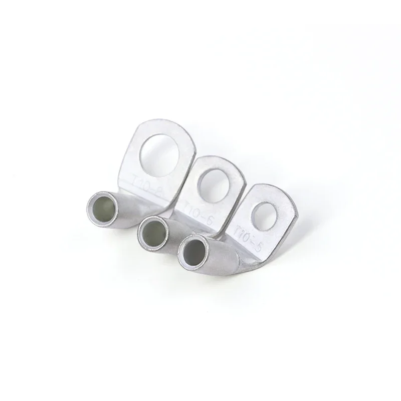 Wire Terminal L-type Right Angle 90 Degree Bend Nose T6/10/16/25-4/6/8/10 Tinned Copper Crimp Connector Cable Lugs