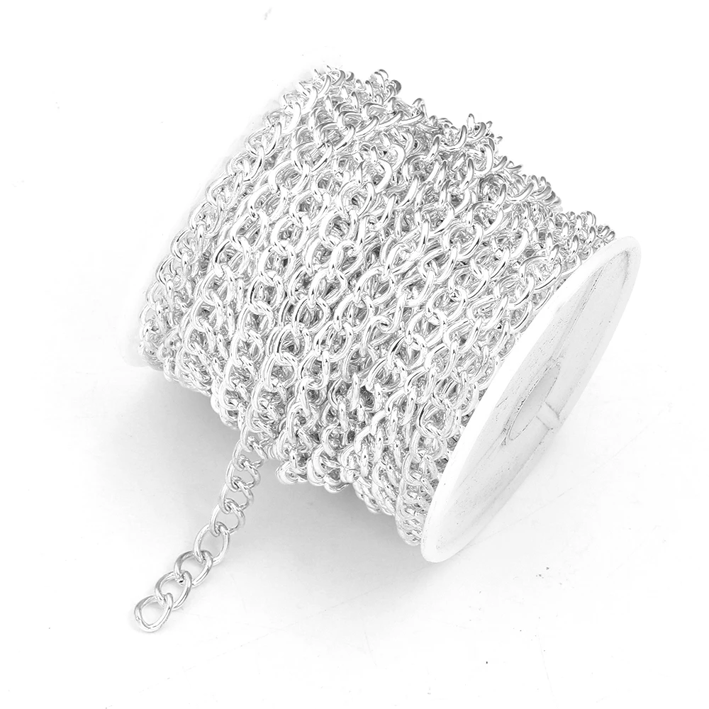 10 Yards/Rolle Metall Eisen Kette Halskette Link Kette Bulk Kette Für Schmuck Machen Erkenntnisse DIY Halskette Armband kette Zubehör