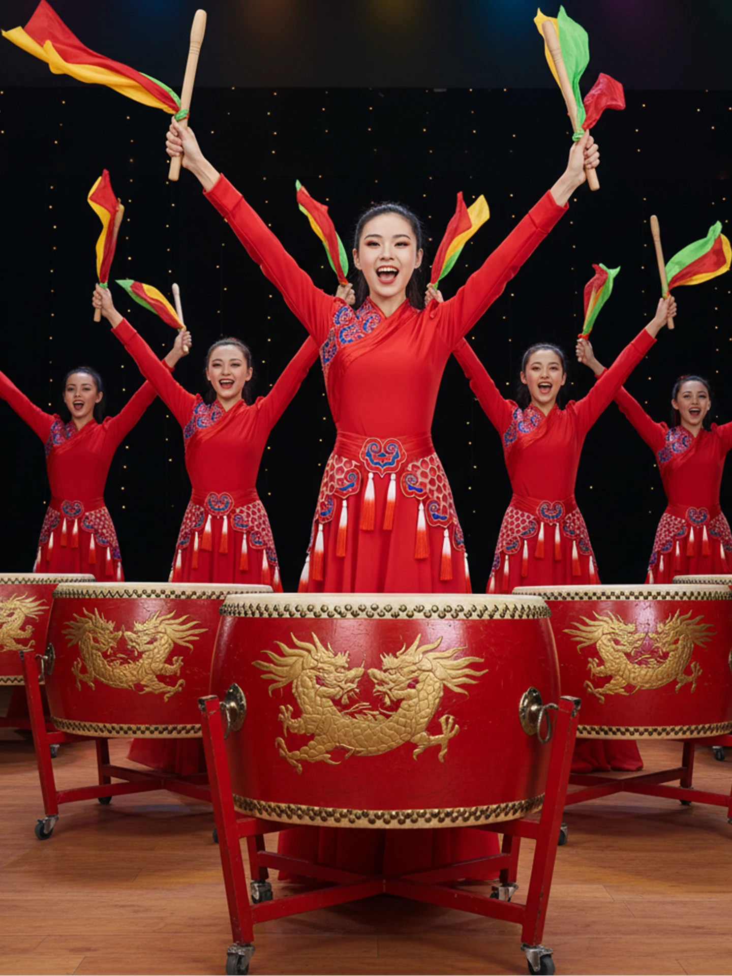 

Новый костюм для барабанщиков 2026 года: мужской и женский, для выступлений, традиционная этническая одежда, зимняя коллекция