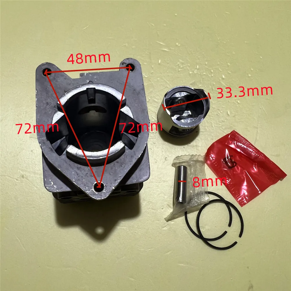 Cylinder piston ring kit For Homelite F3040 brush cutte 25cc 33.3mm