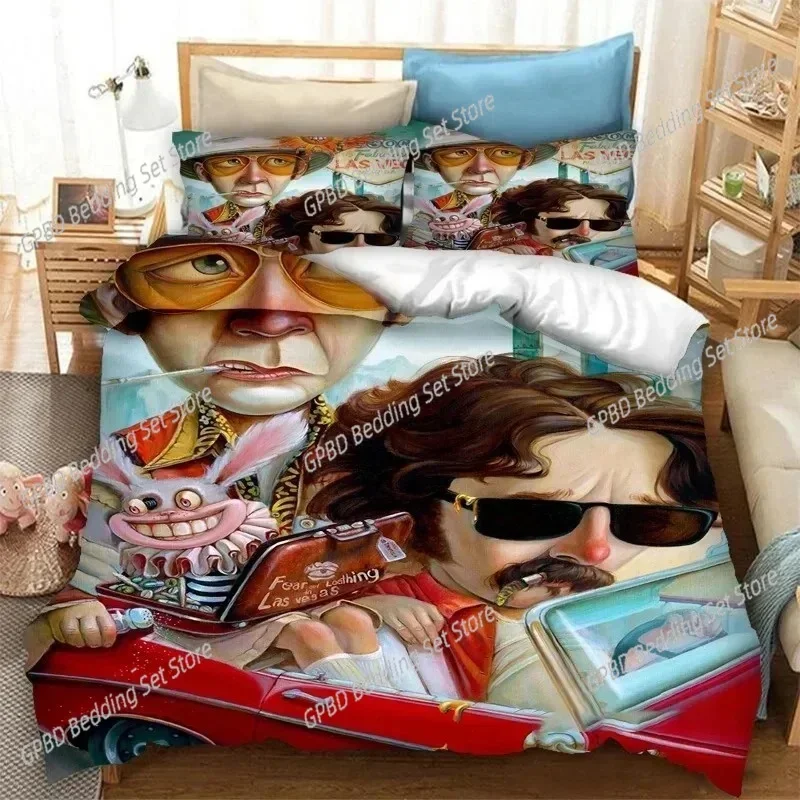 

Fear and Loathing in Las Vegas 3D NEW Duvet Cover Pillowcase Bedding Set Adult Boy Girl Bedroom Decoration Single Double Large