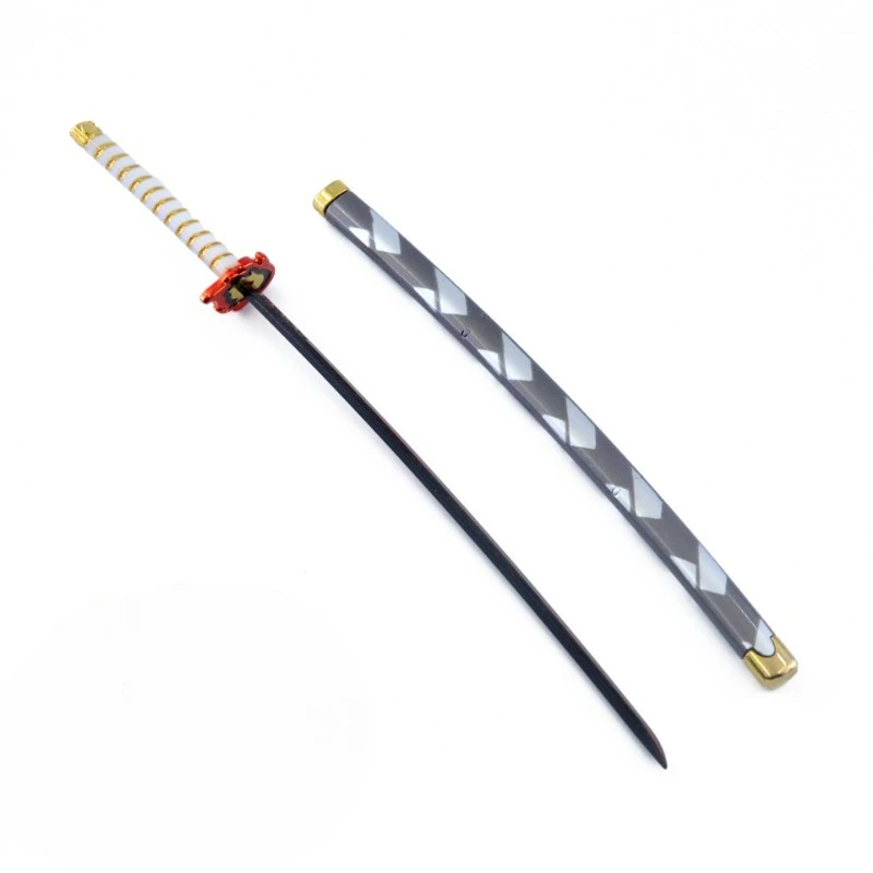 악마 슬레이어 일본 애니메이션 주변기기 Kamado Tanjirou/Agatsuma Zenitsu 금속 무기 모델 Collectible Desk 장식품 소년 장난감