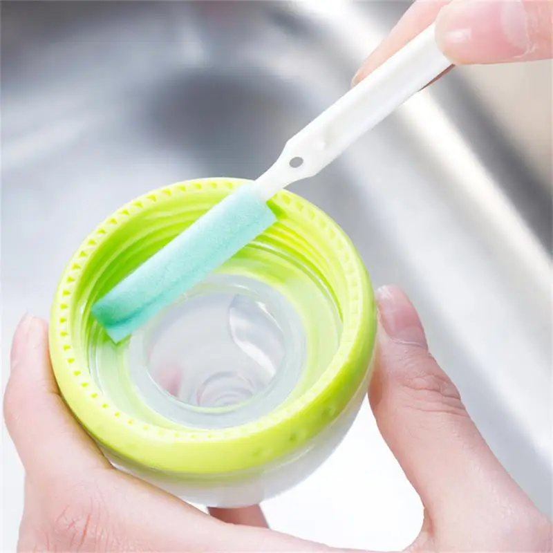 3pcs/sets Feeding Bottle Brush Decontamination Washing Cup Brush Set Sink Gap Cleaning Small Brush Long Handle Cleaning Brush