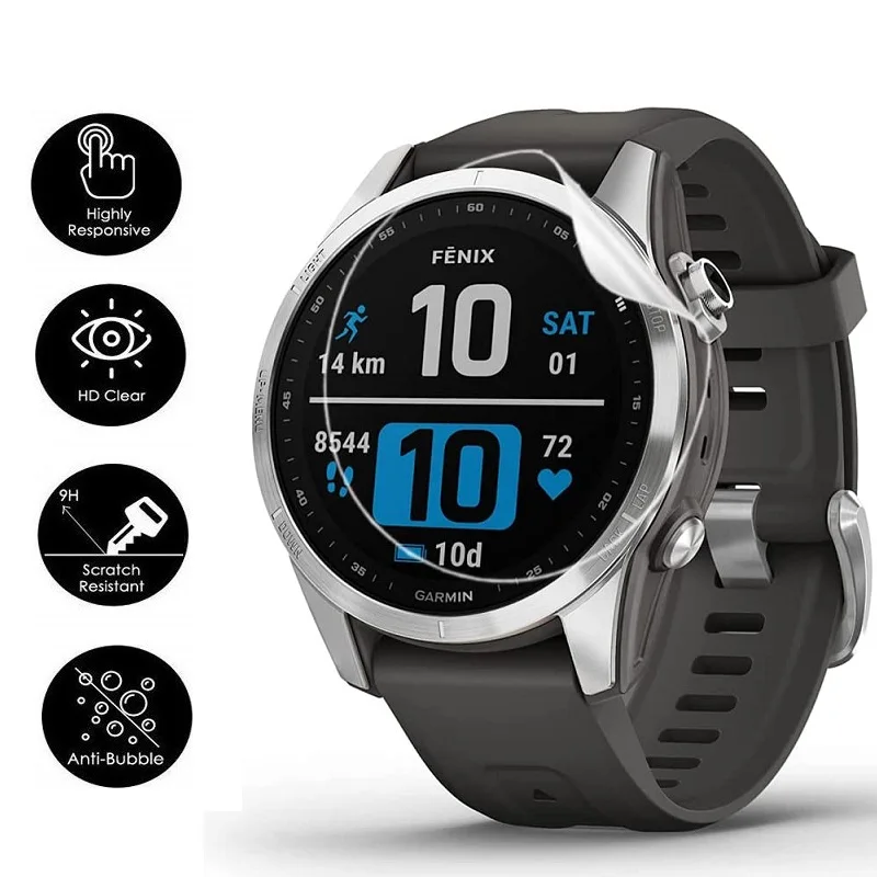 10 قطعة لينة بولي TPU هيدروجيل فيلم ل Garmin Forerunner 265 265S ساعة ذكية حامي الشاشة ل Garmin Forerunner 255 255s