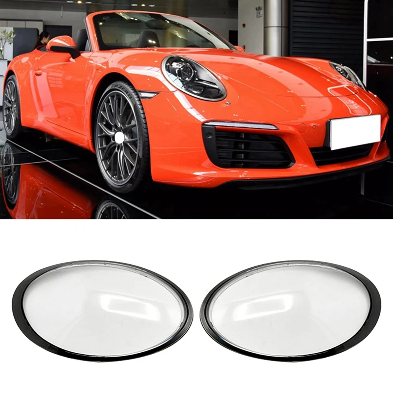 

Car Headlight Shade Front Clear Lens Cover For Porsche 991 911 Targa/Carrera 2012-2018