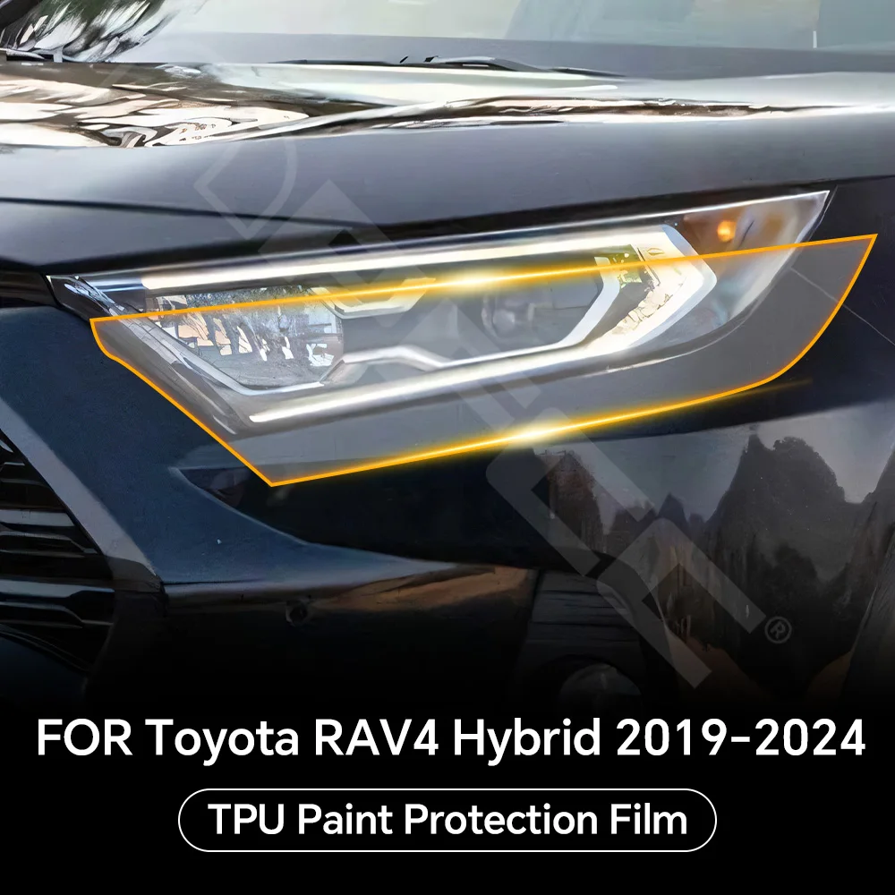 

Headlight Rearview TPU Protection Film For Toyota RAV4 Hybrid XA50 2019-2024 Anti-Scratch Pre-cut PPF Clear Bra Resistant Cover