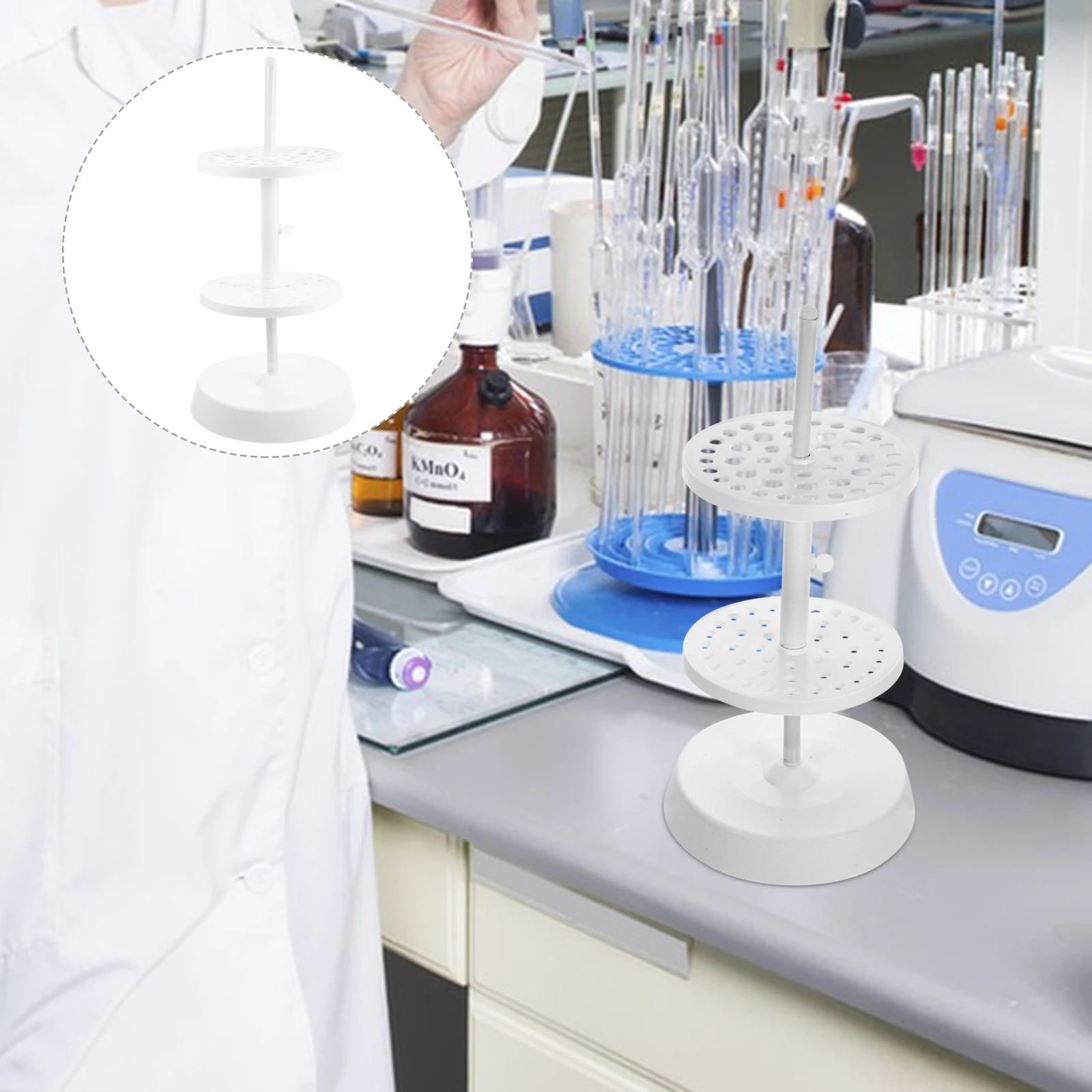 

Straw Holder Laboratory Supply Scale Pipette Stand for Plastic Micropipette
