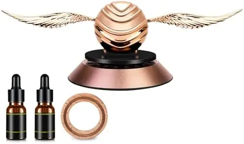 

Kwak's Solar Car Air Freshener with Swinging Wings – Rose Gold, 2 Scents