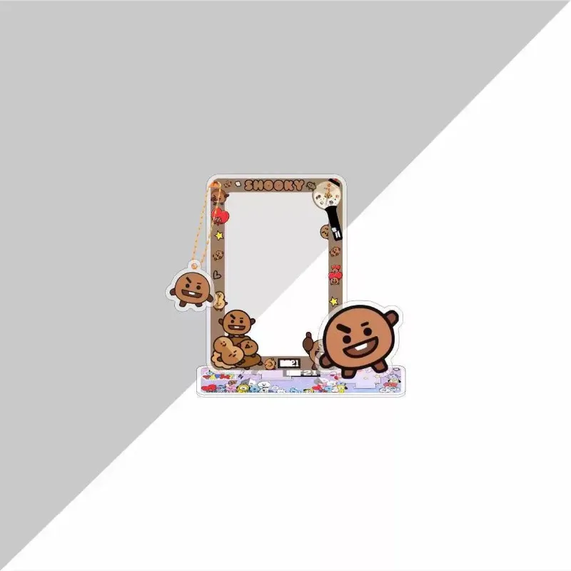 BT21 Cartoon Image Card Insertion Frame Standing Small Card Storage Pendant Desktop Decoration Accessories Star Periphery view 5