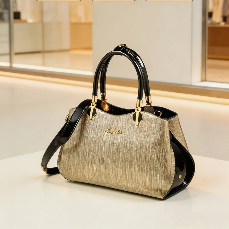 Женская блестящая сумка-тоут с – обзор и цена Top Handle Patent Bag