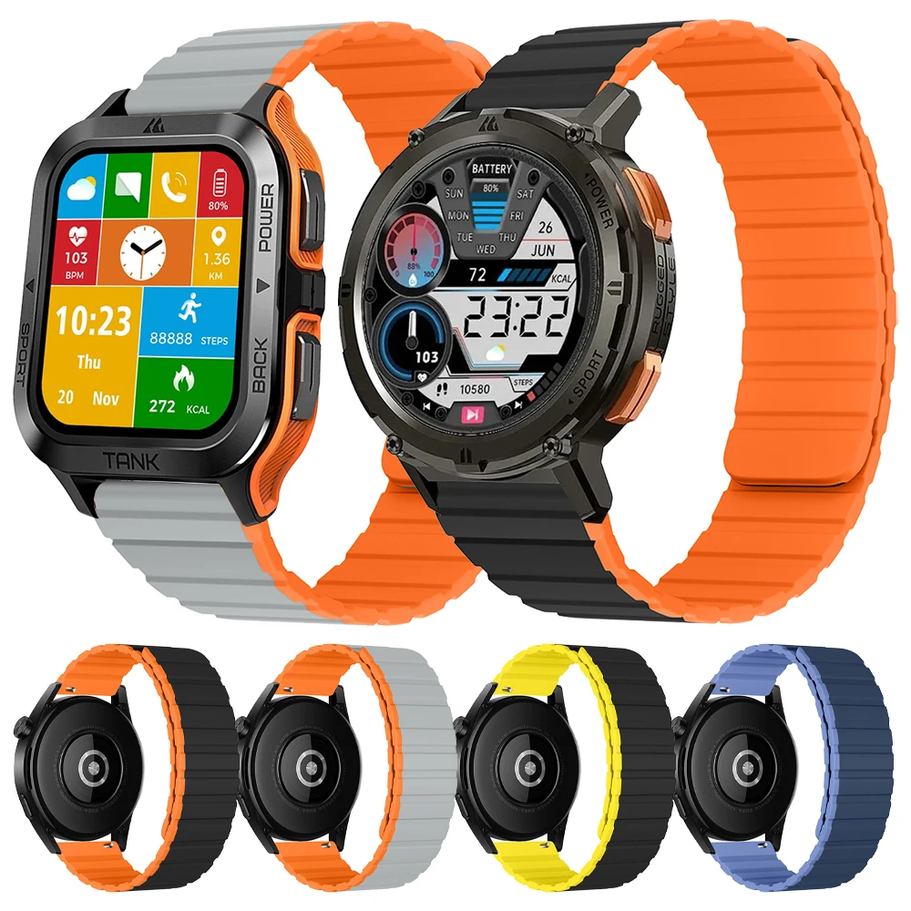 

Магнитный ремешок для смарт-часов KOSPET TANK T2 / TANK M2, сменный силиконовый ремешок, аксессуары, браслет для часов