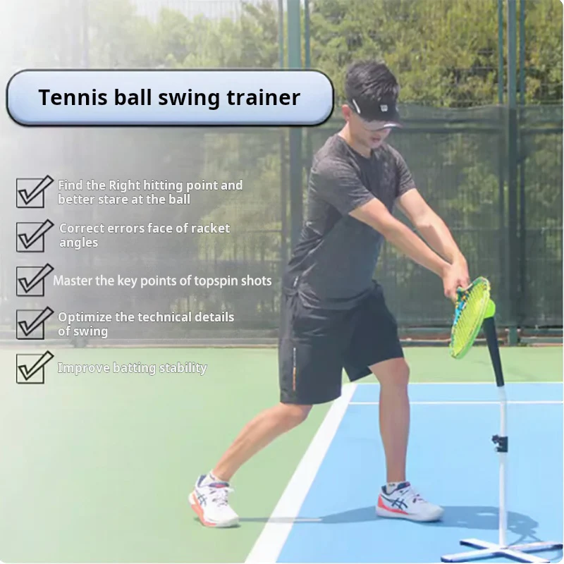 2024 New Portable Tennis Ball Swing Training Trainer Improve Swing Stability Optimize Hitting Action