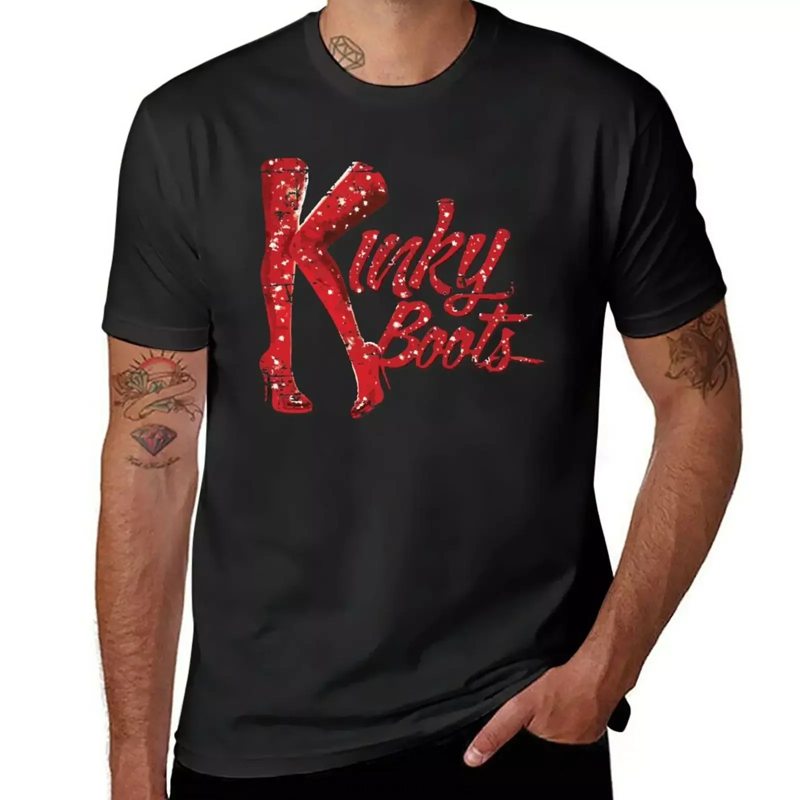 Kinky Boots Red Distressed Retro Vintage T-Shirt vintage clothes blanks plus size tops mens vintage t shirts