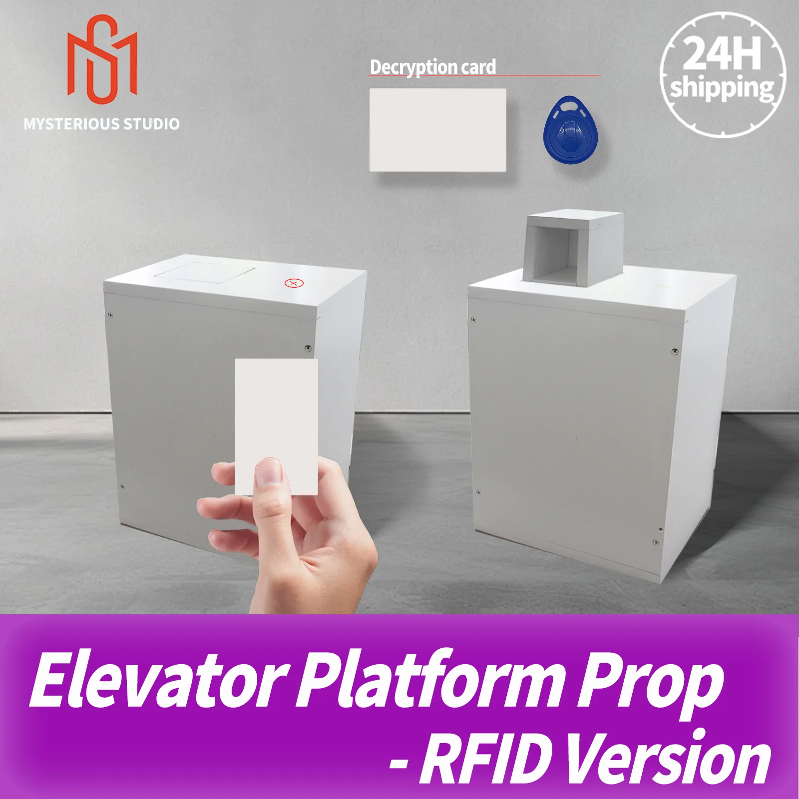 

Mystery Studio Escape Room Props, Escape Room Game, Mechanical Props, Electronic Puzzles, Elevator Platform PropRFID Version