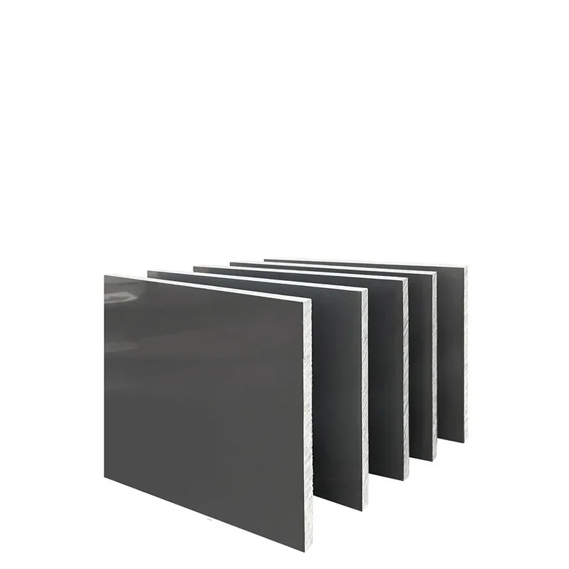 3mm To 20mm Gray PVC Hard Board 100X200 200X200 300X300mm Solid Plastic Panel For DIY Craft Model
