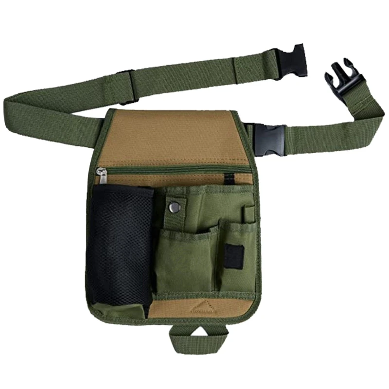 

Q2Q4 Heavy Duty Garden Tool Waist Bag with Multiple Pockets for Organized Storage